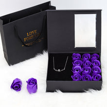 Load image into Gallery viewer, Christmas Valentine's Day 12 roses gift box (with necklace)AE4069