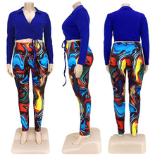 Load image into Gallery viewer, Fashion printed lapel tie two-piece set(AY1514)