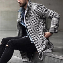 Load image into Gallery viewer, Hot selling men's plaid woolen coat(A11309)