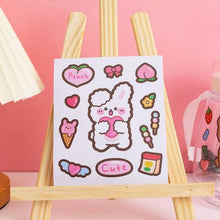 Load image into Gallery viewer, Hot sale cartoon cute bear and bunny sticker