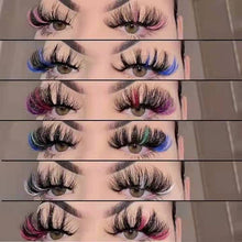 Load image into Gallery viewer, Color Mink Hair False Eyelashes (1pair ) AH5058