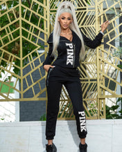 Load image into Gallery viewer, Letter printing leisure sports two-piece suit(AY1582)