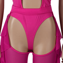 Load image into Gallery viewer, Sexy solid color mesh two-piece set(AY1807)
