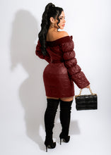 Load image into Gallery viewer, Lantern sleeve and one-word neck skirt suit(AY1526)