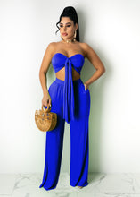 Load image into Gallery viewer, Sexy solid color wide leg pants tube top suit(AY1831)