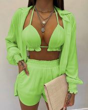 Load image into Gallery viewer, Sexy solid print 3 piece set AY1913