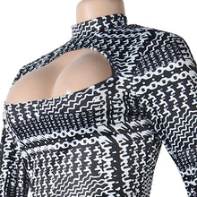 Load image into Gallery viewer, Sexy open back printed jumpsuit (Without waist chain bag)(AY1581)