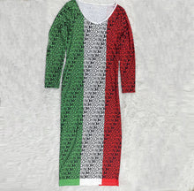 Load image into Gallery viewer, Fashion thread print colorful dress(AY1749)