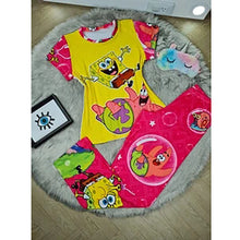 Load image into Gallery viewer, Cartoon printed short-sleeved two-piece suit(AY1571)