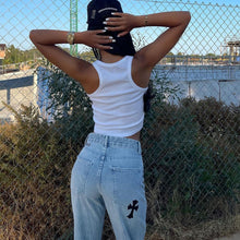 Load image into Gallery viewer, Sexy round neck embroidered fashion vest(AY1755)