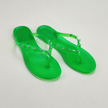Load image into Gallery viewer, Candy color crystal flip flops(HPSD076)