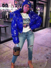 Load image into Gallery viewer, Bright color stand collar short cotton jacket(A11262)