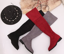 Load image into Gallery viewer, Over-the-knee boots high-tube stretch suede(HPSD167)