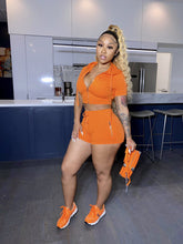 Load image into Gallery viewer, Hooded zipper sports two-piece suit(AY1014)