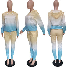 Load image into Gallery viewer, Casual Gradient Printed Sweatshirt Set(AY1456)