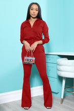 Load image into Gallery viewer, Fashion casual solid color flared pants suit(AY1296)