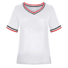 Load image into Gallery viewer, Fashion short sleeve v neck t-shirt(AY1733)