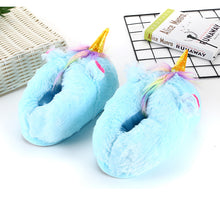 Load image into Gallery viewer, Hot Selling Fantasy Unicorn Plush Slippers(HPSD131)