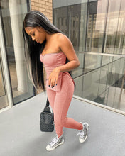 Load image into Gallery viewer, One-shoulder split high waist suit AY1156