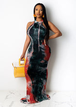 Load image into Gallery viewer, Colorful tie-dye loose dress AY1048