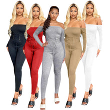 Load image into Gallery viewer, Solid color sexy slim jumpsuit(AY1219)