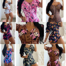 Load image into Gallery viewer, Sexy printed slim bodysuit(AY1441)