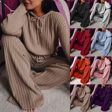 Load image into Gallery viewer, Pit strip loose hooded casual suit (AY1385)