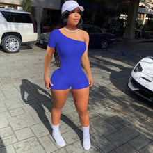 Load image into Gallery viewer, New ribbed one-shoulder jumpsuit AY1052