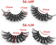 Load image into Gallery viewer, Five pairs set with extended false eyelashes