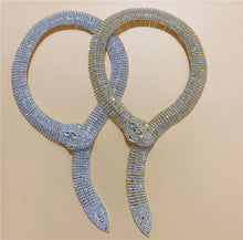 Load image into Gallery viewer, Cross Snake Head Full Rhinestone Necklace(AE4078)