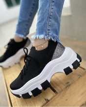 Load image into Gallery viewer, Hot sale flying woven sponge cake platform sneakers