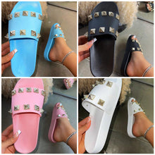 Load image into Gallery viewer, Fashion rhinestone rivet slippers(HPSD184)