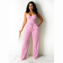 Load image into Gallery viewer, Fashion Camisole Drawstring Wide Leg Suit(AY1720)