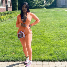 Load image into Gallery viewer, letter embroidery jumpsuit OS2025