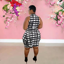 Load image into Gallery viewer, Fashion casual plaid plus size suit AY1045