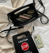 Load image into Gallery viewer, Creative stop sign no driving messenger bag(AB2064)