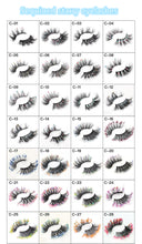 Load image into Gallery viewer, Starry sky luminous fluorescent color changing 25mm false eyelashes(AH5057)