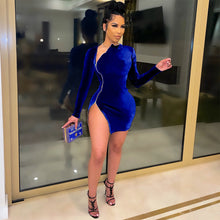 Load image into Gallery viewer, Sexy zipper side slit dress(AY1437)