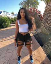 Load image into Gallery viewer, Sexy tassel hole denim shorts AY1869