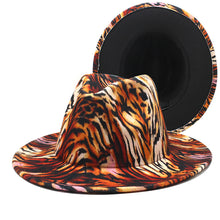 Load image into Gallery viewer, Printed double-sided color matching jazz hat(AE4073)