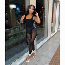 Load image into Gallery viewer, Sexy sheer mesh pants two-piece set AY2032