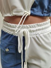 Load image into Gallery viewer, Denim casual sports suit AY2014