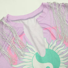 Load image into Gallery viewer, Tassel print slim fit multicolor T-shirt AY2006