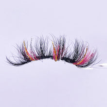 Load image into Gallery viewer, Glitter pink colored false eyelashes moq 5 piece (AH5063)