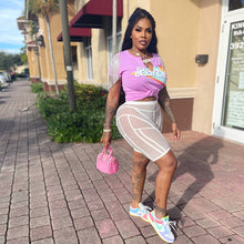 Load image into Gallery viewer, Tassel print slim fit multicolor T-shirt AY2006