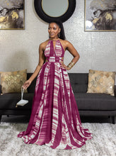 Load image into Gallery viewer, Drawstring Vintage Print Dress AY1968