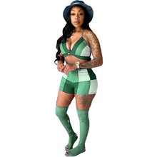 Load image into Gallery viewer, Hot selling Plaid bra set AY1963