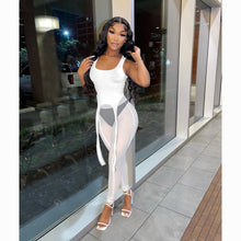 Load image into Gallery viewer, Sexy sheer mesh pants two-piece set AY2032