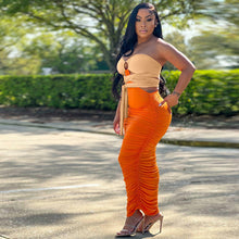 Load image into Gallery viewer, Skinny Strapless color matching sexy dress AY2019