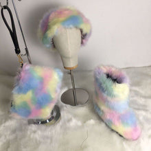 Load image into Gallery viewer, Hot selling fur set come(Headband bag boots ) HPSD142